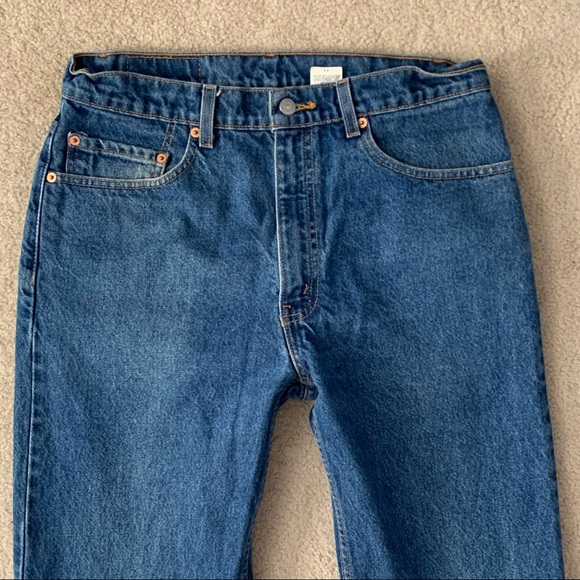 Vintage 1998 Levi’s 505 Regular Fit Straight Leg Zip Fly Jeans / 33 X 32 - Picture 3 of 7